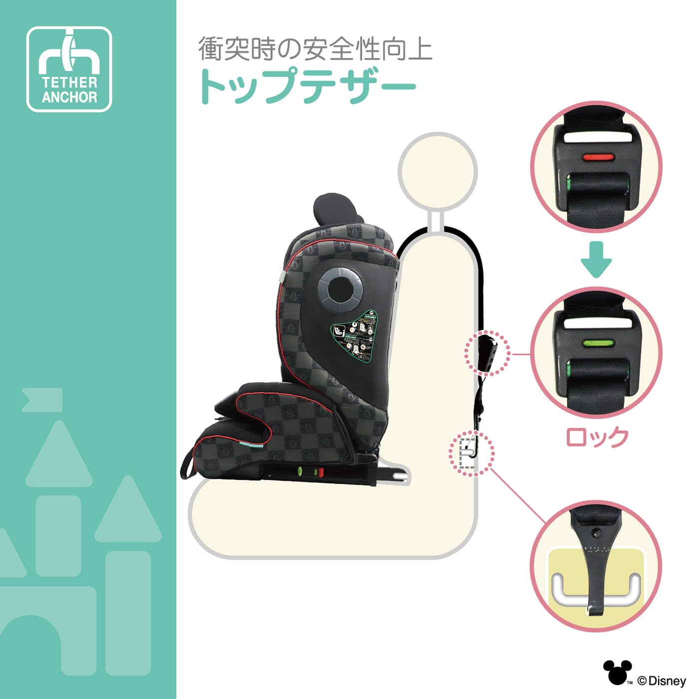 Amazon | ディズニー ハーネスジュニア FIXネクスト/ミッキーマウス